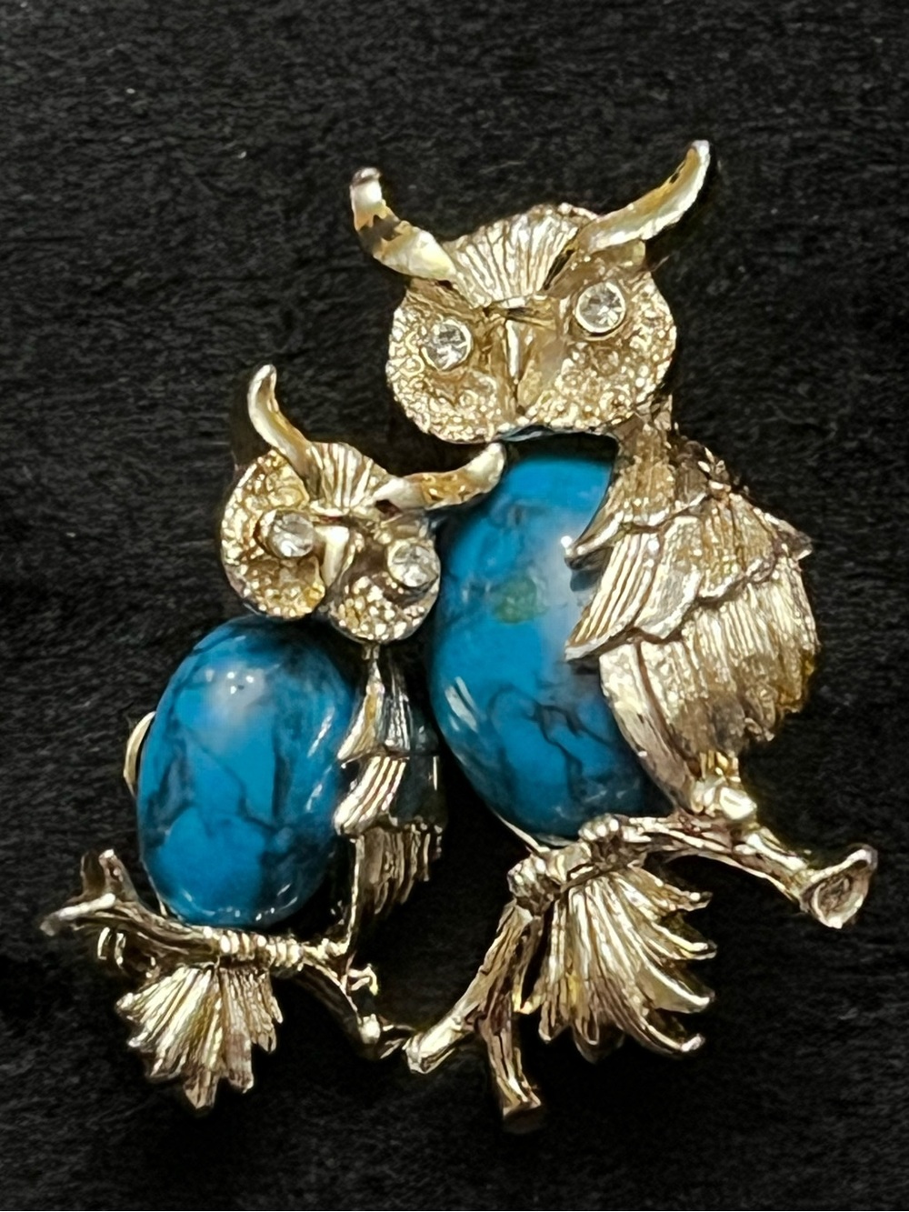GERRY’S Vintage Pair of Owl Pins or Brooches